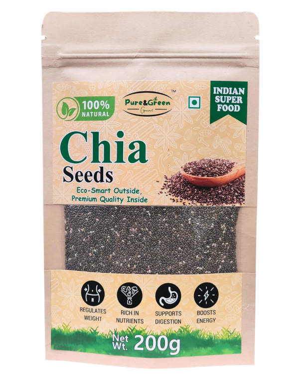 Pure&Green Gourmet 100% clean chia seeds