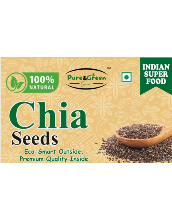 Pure&Green Gourmet Premium Chia Seeds – 100% Natural & Raw | High in Omega-3, Fiber & Protein | Superfood for Weight Loss, Digestion & Energy | 200g - Image 10